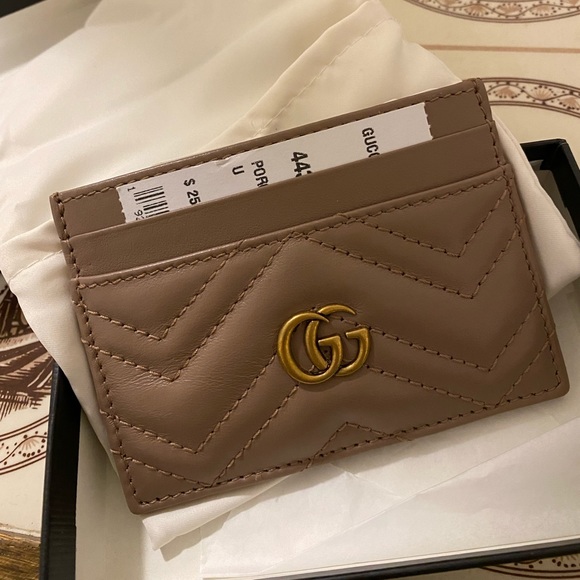 Gucci GG Marmont card case in porcel rose - Picture 5 of 8